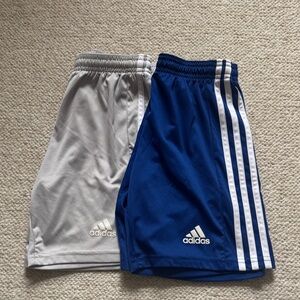 Set of 2 boys Adidas soccer shorts size small